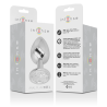 INTENSO - TAPÓN ANAL DE METAL DE ALUMINIO CON CRISTAL DE PLATA TALLA L