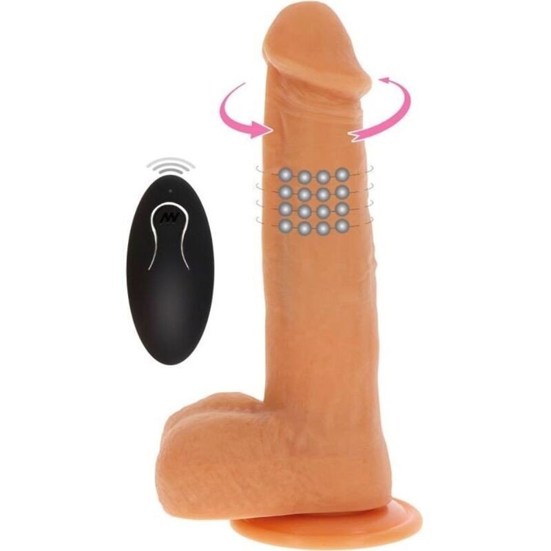 SÉ REAL - DILDO VIBRATORIO CON CUENTAS GIRATORIAS