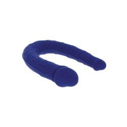 SÉ REAL - MINI DOBLE DONG REALISTA AZUL