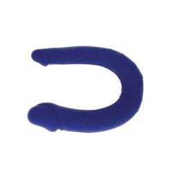 SÉ REAL - MINI DOBLE DONG REALISTA AZUL