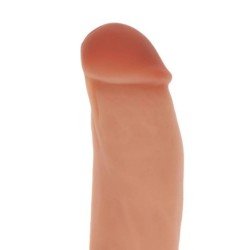 SÉ REAL - DILDO DE SILICONA DE 18 CM CON BOLAS Y PIEL