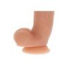 SÉ REAL - DILDO DE SILICONA DE 18 CM CON BOLAS Y PIEL