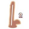 SÉ REAL - DILDO DE DOBLE DENSIDAD DE 17 CM CON BOLAS Y PIEL