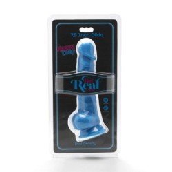 SÉ REAL - PENES FELICES DE 19 CM CON TESTÍCULOS AZULES
