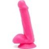 GET REAL - DILDO HAPPY DICKS DE 12 CM CON BOLAS ROSAS