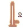 GET REAL - DUAL DENSITY DILDO 25,5 CM CON TESTICULOS NATURAL