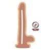 GET REAL - DILDO DE DOBLE DENSIDAD DE 18 CM CON BOLAS Y PIEL