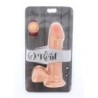 GET REAL - DILDO DE DOBLE DENSIDAD DE 18 CM CON BOLAS Y PIEL