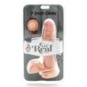SÉ REAL - DILDO DE DOBLE DENSIDAD DE 12 CM CON BOLAS Y PIEL