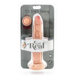 GET REAL - DONG DE DOBLE DENSIDAD DE 19 CM