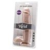 GET REAL - DILDO DE 25,5 CM CON BOLAS VIBRADOR DE PIEL