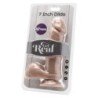 SÉ REAL - DILDO DE 18 CM CON BOLAS VIBRADOR DE PIEL