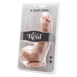 SÉ REAL - DILDO DE 20,5 CM CON EXTREMOS DE PIEL
