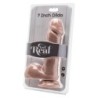 GET REAL - DILDO DE 18 CM CON BOLSAS DE PIEL