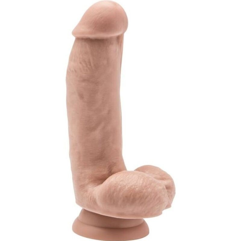SÉ REAL - DILDO DE 12 CM CON BOLSAS DE PIEL