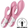 SATISFYER - BOMBA DE AIRE CONEJO 2 ROSA