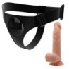 PRETTY LOVE - BRAGUITAS CON ARNÉS ARNÉS UNIVERSAL CON DILDO KEVIN 19 CM NATURAL
