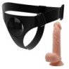PRETTY LOVE - BRAGUITAS CON ARNÉS ARNÉS UNIVERSAL CON DILDO KEVIN 19 CM NATURAL