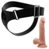 PRETTY LOVE - BRAGUITAS CON ARNÉS ARNÉS UNIVERSAL CON DILDO KEVIN 19 CM NATURAL