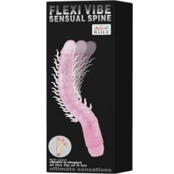BAILE - FLEXI VIBE SENSUAL SPINE DILDO VIBRATORIO FLEXIBLE LILA 23,5 CM