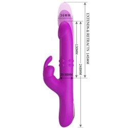 AMOR PRECIOSO - VIBRADOR REESE CON ROTACIÓN MORADA
