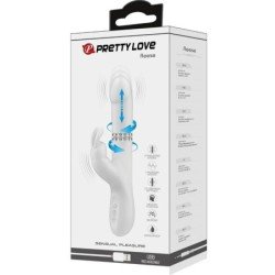 AMOR PRECIOSO - VIBRADOR REESE CON ROTACIÓN PLATEADA