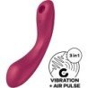 SATISFACTOR - CURVE TRINITY 1 VIBRACIÓN POR PULSO DE AIRE ROJO