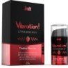 INTT - Potente gel vibrador líquido estimulante íntimo sabor fresa 15 ml