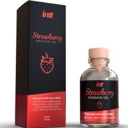 MASAJE INTT Y SEXO ORAL - GEL DE MASAJE CON EFECTO CALIENTE Y SABOR A FRESA