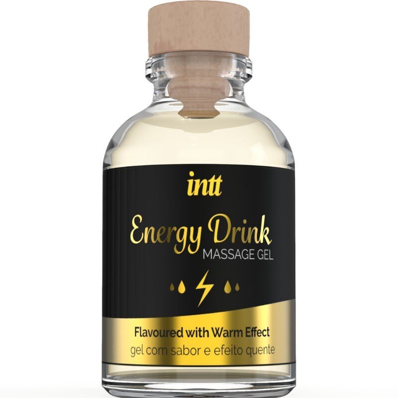 MASAJE INTT Y SEXO ORAL - GEL DE MASAJE CON BEBIDA ENERGÉTICA SABORIZADA Y EFECTO CALIENTE
