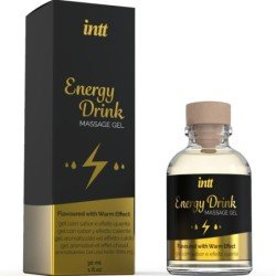 MASAJE INTT Y SEXO ORAL - GEL DE MASAJE CON BEBIDA ENERGÉTICA SABORIZADA Y EFECTO CALIENTE