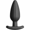 ELECTRASTIM - TAPÓN ANAL DE SILICONA NEGRO TIPO BALANCEADOR GRANDE