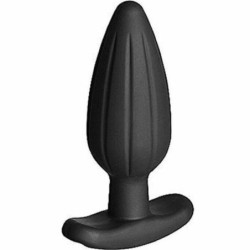 ELECTRASTIM - TAPÓN ANAL DE SILICONA NEGRO TIPO BALANCEADOR GRANDE