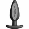 ELECTRASTIM - TAPÓN ANAL DE SILICONA NEGRO TIPO BALANCEADOR GRANDE
