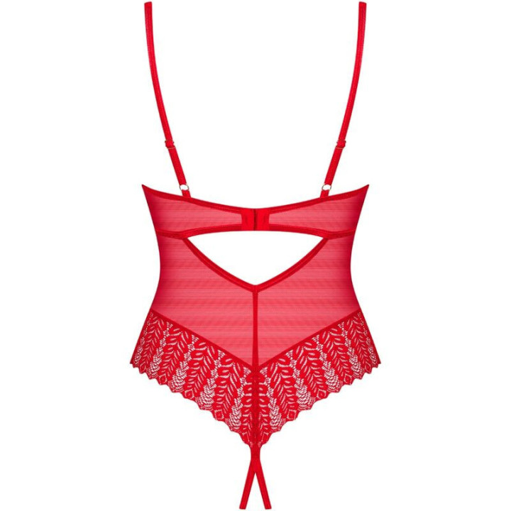 OBSESSIVE - INGRIDIA CROTCHLESS TEDDY ROJO XS/S