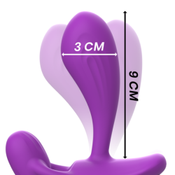 INTENSE - CONJUNTO REMOTO ANAL SHELLY PLUG MORADO