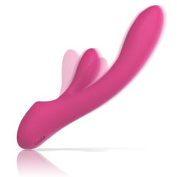 INTENSO - VIBRADOR LUIGI RABBIT DE SILICONA LÍQUIDA ROSA