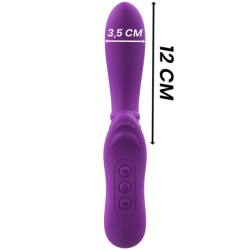 INTENSO - VIBRADOR FLEXIBLE HARRY CON LENGUA MORADA