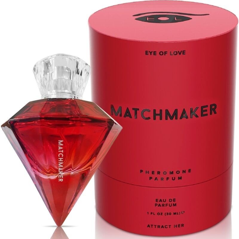 OJO DEL AMOR - PERFUME LGBTQ DIAMANTE ROJO PARA CASILLA CON FEROMONAS PARA ELLA 30 ML