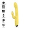 INTENSE - TOKY VIBRADOR MULTIFUNCIÓN RECARGABLE UP & DOWN CON ESTIMULADOR DE CLITORIS AMARILLO