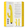 INTENSE - TOKY VIBRADOR MULTIFUNCIÓN RECARGABLE UP & DOWN CON ESTIMULADOR DE CLITORIS AMARILLO