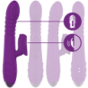 INTENSO - VIBRADOR MULTIFUNCIÓN RECARGABLE IGGY CON MOVIMIENTO HACIA ARRIBA Y HACIA ABAJO Y ESTIMULADOR CLÍTORAL MORADO