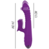 INTENSO - VIBRADOR MULTIFUNCIÓN RECARGABLE IGGY CON MOVIMIENTO HACIA ARRIBA Y HACIA ABAJO Y ESTIMULADOR CLÍTORAL MORADO