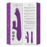 INTENSO - VIBRADOR MULTIFUNCIÓN RECARGABLE IGGY CON MOVIMIENTO HACIA ARRIBA Y HACIA ABAJO Y ESTIMULADOR CLÍTORAL MORADO