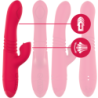 INTENSO - VIBRADOR MULTIFUNCIÓN RECARGABLE DUA CON FUNCIÓN ARRIBA Y ABAJO Y LENGUA ROJA