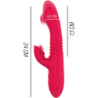 INTENSO - VIBRADOR MULTIFUNCIÓN RECARGABLE DUA CON FUNCIÓN ARRIBA Y ABAJO Y LENGUA ROJA