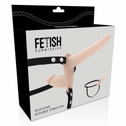 ARNÉS DE SUMISIÓN FETICHE - DOBLE PENETRACIÓN CARNE