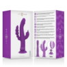 INTENSO - VIBRADOR DE SILICONA CASANOVA RABBIT CON TRIPLE MOTOR MORADO