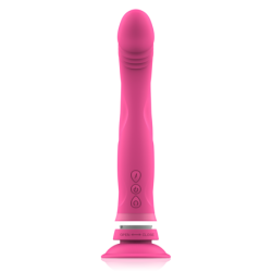 VIBRADOR DE SILICONA ROSA INTENSO - MICHELANGELO