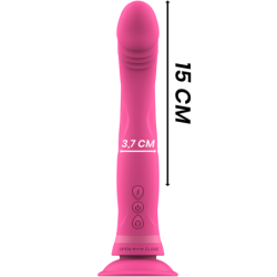 VIBRADOR DE SILICONA ROSA INTENSO - MICHELANGELO